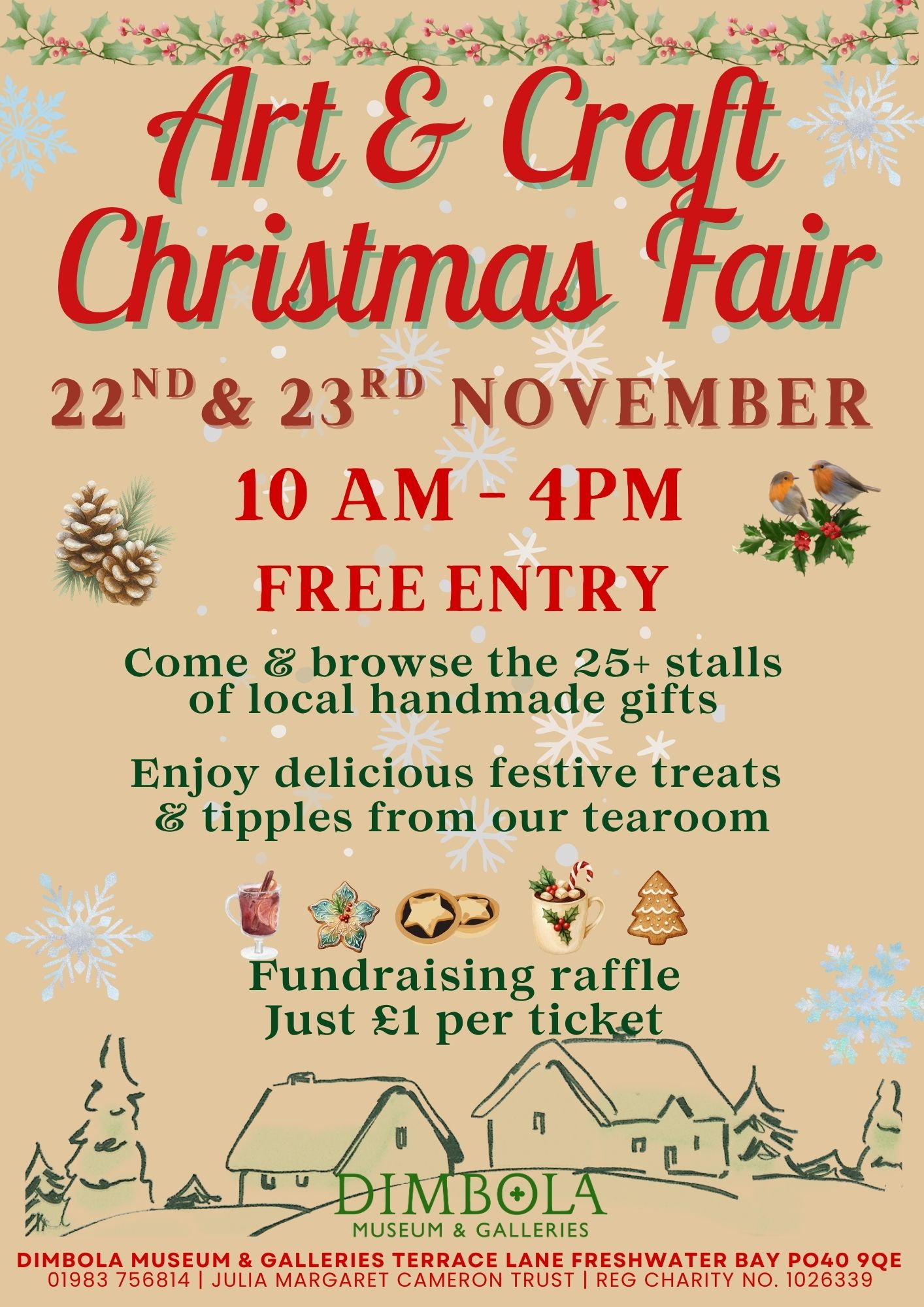 Dimbola's Art & Craft poster 2025