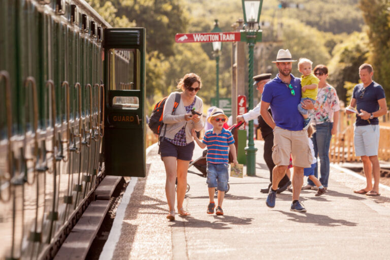 Family about to board their Edwardian carriage 2 768x512