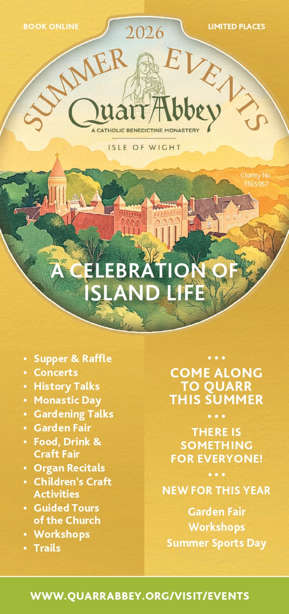 26023413 Quarr Abbey Summer Events Booklet 2026 Final 1 page 0001
